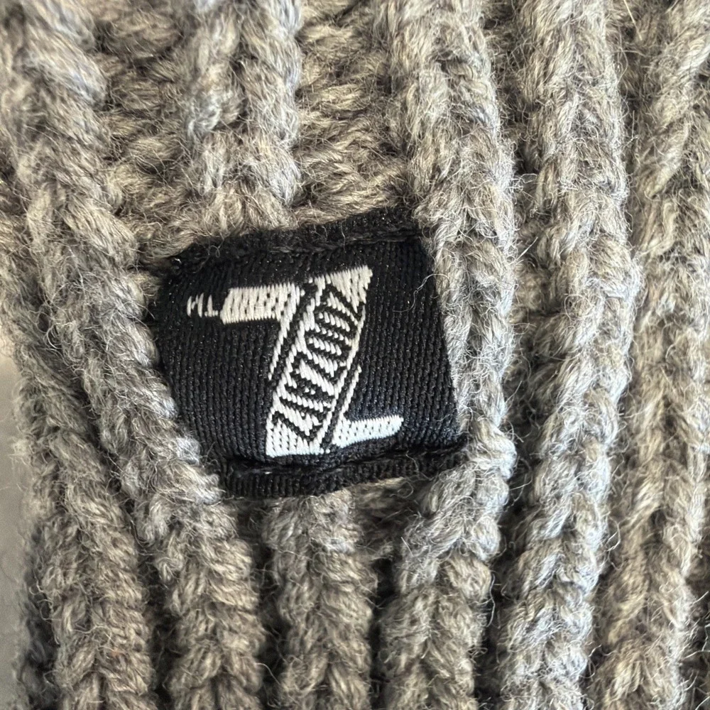 Zoozats University Of North Carolina Gray Knit Mittens‎ Fleece Lined Adult Women
